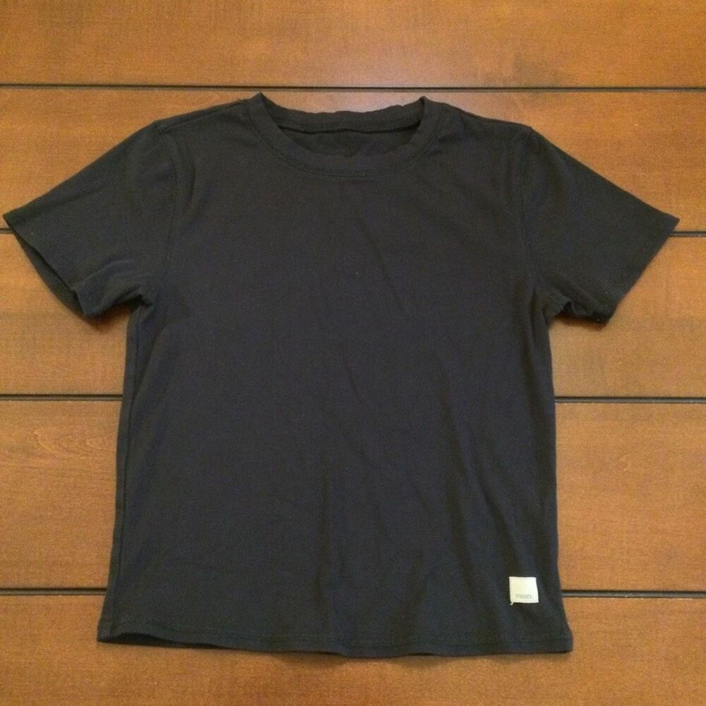 Vuori ribbed pose tee women’s black medium